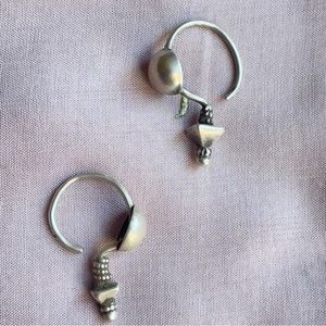 Vintage ear cuffs old silver